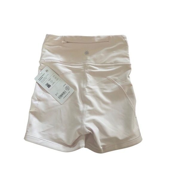 Athleta Pacesetter 4" Shortie XXS Pink PowerMove Mini Shorts NWT - Picture 2 of 4